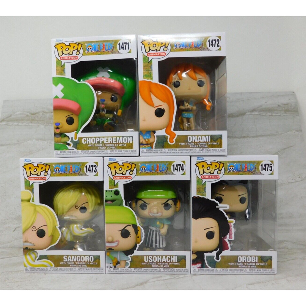 Funko Pop! Animation One Piece (Wano) 5 pc Sanji Nami Usopp Robin Choppe…